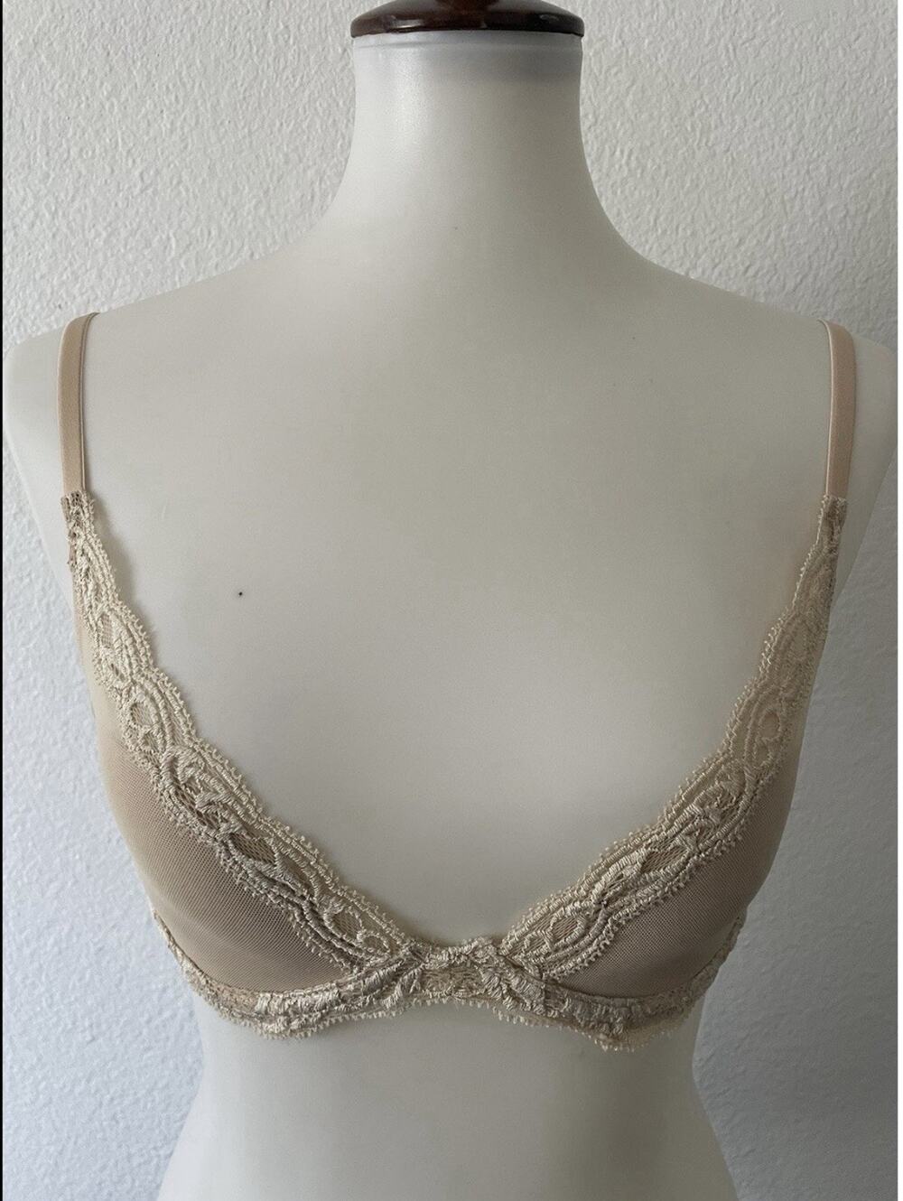 Natori Bra Feathers Contour Plunge Lingerie Intimates